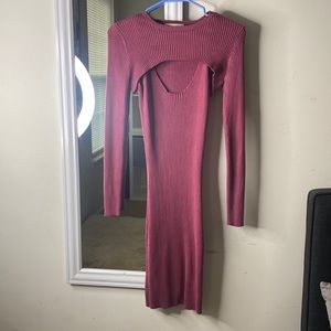 Pink/Purple No Comment Dress With Sleeve Cover Up